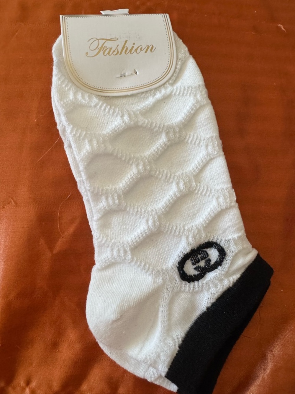 GG interlocking fashion designer inspired Socks - NWT - Picture 3 of 4